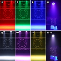 4 projecteurs LED Slim Par 200W RGB+UV18X10W avec contrôle DMX512 pour DJ, soirées et discothèques, livrés avec flight case