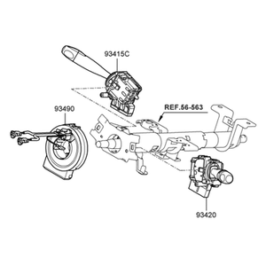 Nouveaux interrupteurs et commandes Accent 934101G000 - Product Image 2