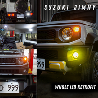 HYUGA Nouveau Kit de Remplacement de Lampes LED pour Suzuki Jimny (Feux Antibrouillard Jaunes) Garantie 1 An