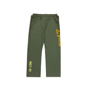 Kimono de Jiu-Jitsu Brésilien en Coton Sergé Perlé Vert Olive 450 GSM avec Sac de Transport – Uniforme de Compétition et d'Entraînement – Personnalisation OEM - Product Image 5