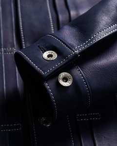 Chaqueta de Cuero para Hombre, Color Sólido, con Cierre, Resistente al Viento, Transpirable, Ropa de Calle - Product Image 6