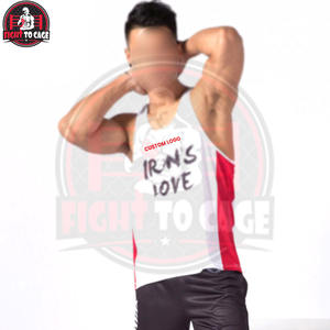 Tissu doux et respirant, personnalisable en différentes couleurs unies, de bonne qualité, style tendance, vêtements de sport pour hommes, débardeur de fitness. - Product Image 4