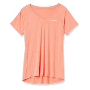 T-shirt Femme Tendance Style Urbain Haut de Gamme Impression Logo Personnalisé Couleur Unie Vente en Gros Fournisseur Vêtements Décontractés Design - Product Image 4