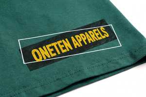 เสื้อยืดแขนสั้นคอกลมสีเขียวสำหรับผู้ชายจาก ONETEN APPARELS ผ้าถักด้านหน้า 100% ผ้าฝ้าย ระบายอากาศได้ดี สวมใส่สบาย - Product Image 6