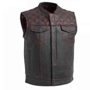 Gilet en cuir véritable 100% pour homme, confortable, respirant, chaud pour l'hiver, Sports World Pakistan, prix de gros, design unique - Product Image 4