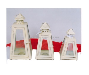 โคมไฟเทียนสแตนเลสแขวนสีเงินโคมไฟตกแต่งสวนกลางแจ้ง - Product Image 1