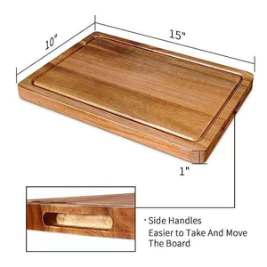 Wholesale Bulk Acacia <b>Wood</b> <b>Cutting</b> Boards with Handles Personalized Kitchen <b>Laser</b> Engraved Blanks for Chopping & Gift Giving - Product Image 2