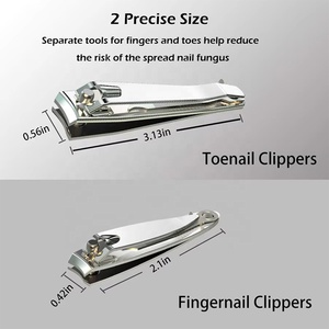 Cortauñas Profesional de Acero Inoxidable Curvo, para Manicura y Pedicura, con Abertura de Mandíbula Ancha, OEM/ODM, Logotipo Personalizado, Alta Calidad - Product Image 6