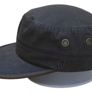 Gorras de lona encerada con revestimiento de PU personalizadas, estilo retro vintage, tipo cadete, de copa plana, para negocios, deportivas, para actividades al aire libre, resistentes, de sarga encerada, étnicas, comunes - Product Image 2