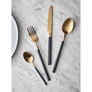 Cutlery Set luxury high quality Stainless Steel Flatware royal look silver & <b>gold</b> flatware for Home restaurant wedding hotel - Product Image 4