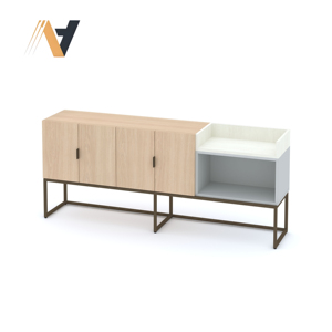 Ensemble de meubles de chambre à coucher minimalistes de luxe, style de rangement modulaire, finition en placage MDF/HPL/LPL, intérieur moderne, provenant d'une usine vietnamienne - Product Image 1