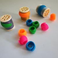 AA0235 Éclats de fil, fil |   Lot de 12 marqueurs de mailles en plastique pour crochet, rose, bleu, violet, turquoise, accessoires de tricot simples et portables