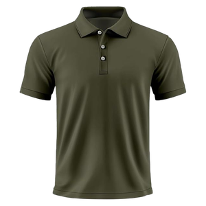 Polo à manches courtes pour homme, coupe classique, couleur marron, léger, confortable, décontracté, idéal pour le bureau, élégant, pour tous les jours - Product Image 2