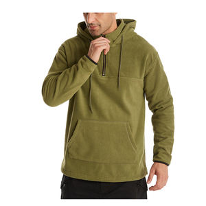 Sweat-shirts à capuche personnalisés pour hommes, prix de gros abordable, en polaire, unis, chauds pour l'hiver, styles sport et fitness - Product Image 6