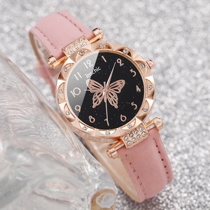 Conjunto de Relojes Elegantes para Mujer con Diseño de Mariposa, Reloj de Cuarzo, Moda, 6 Piezas/Juego, Regalo para Ella NW1489 - Product Image 5