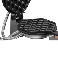 Kitchbox Gaufrier Électrique Professionnel Numérique pour Gaufres Bulle et Gaufres Super Egg, Plaques en Acier Inoxydable, 1700W, Usage Commercial