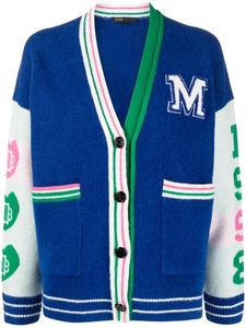 Cardigan en laine/acrylique tricoté pour femme, manches longues, col en V, style preppy, fermeture boutonnée unie, respirant, bleu, vert, blanc, taille haute - Product Image 6