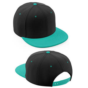 Gorra Unisex de 6 Paneles con Cierre a Presión, Color Negro y Azul Sólido, Estilo Urbano, Ajustada, de Béisbol, para las Cuatro Estaciones, para Adultos, Casual - Product Image 1
