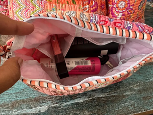 Bolsa de Compras de Algodón de Estilo Bohemio, Ligera y Abierta, de Color Sólido, con Forro de Algodón Suave y Costuras Acolchadas - Estilo Tradicional Indio - Product Image 4