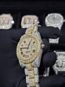 Reloj de Lujo Mecánico de Edición Limitada Hip Hop 2026 con Moissanita Analógica y Diamantes Tallados en Hielo, Correa de 16mm - Product Image 5