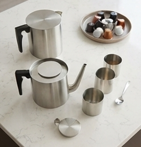 Minimalist <b>Stainless</b> <b>Steel</b> Sugar and Creamer <b>Set</b> Round Metal Serving <b>Pots</b> Smooth Surface Rust Resistant Design - Product Image 5