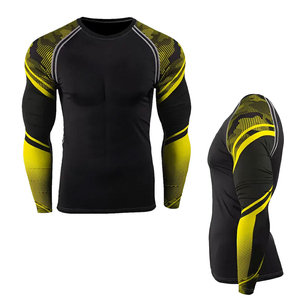 2026 New Arrival 100% Polyester Rush Guard <b>Compression</b> <b>Shirt</b> MMA Sportswear with Custom Logo OEM Service Available Wholesale - Product Image 5