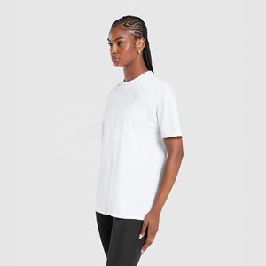 280 GSM manches courtes t-shirts femmes demi manches été Vintage décontracté couverture en coton t-shirt respirant avec Logo personnalisé - Product Image 2