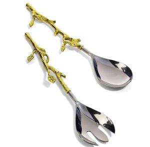 Cuchara de metal de mango largo para restaurante, cuchara redonda para ensalada, cuchara para sopa, utensilios de mesa, cucharas para buffet de ensaladas, ¡la más vendida! - Product Image 1