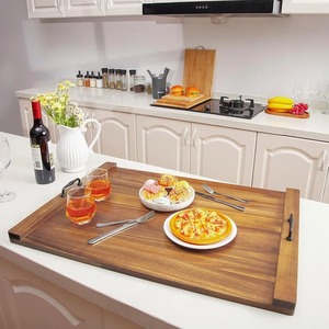 Tabla de Cortar Rectangular de Madera con Asa, Apta para Lavavajillas, Tabla de Cocina de una Sola Pieza - Product Image 5