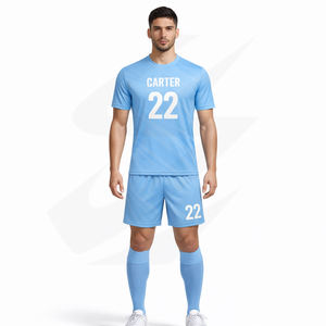 Uniformes de Fútbol Personalizados al Por Mayor, Transpirables, de Secado Rápido, con Malla, MOQ Bajo, Ropa Deportiva de Fábrica - Product Image 2