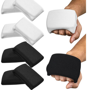 Protège-poignets de boxe en coton blanc et noir – Équipement d'entraînement protecteur toutes saisons, ajustement confortable - Product Image 1