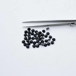 Piedra preciosa suelta curativa de corte redondo facetado de espinela negra Natural de 2,5mm para la fabricación de joyas, productos calientes de tendencia a costo de fábrica - Product Image 2