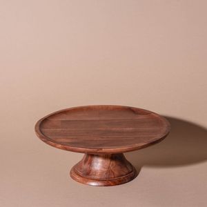 Best Seller Marble and Wood Cake Stand Pedestal Tray for Kitchen Table Serving Desserts Decor Marble and wood cake - Product Image 5