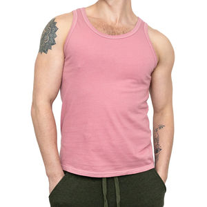Camiseta Deportiva de Verano de Alta Calidad, Personalizada, OEM, Transpirable, de Secado Rápido, Compresión, Sin Mangas, para Entrenamiento, Gimnasio, Cuello en V, Tejida, para Hombre - Product Image 4