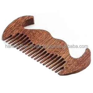 Peigne à cheveux personnalisé en bois de Neem naturel, écologique, fait main, anti-chute, meilleure qualité, vente en gros - Product Image 2