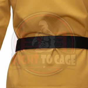 Uniforme de BJJ de Primera Calidad, Cómodo y Moderno, Color Mostaza, Negro Estampado, Elástico, Transpirable y Ligero para Entrenamiento - Product Image 4