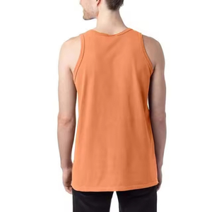 Débardeur de sport 100 % coton pour hommes, personnalisable, sans manches, grande taille, haute qualité, vente en gros - Product Image 2