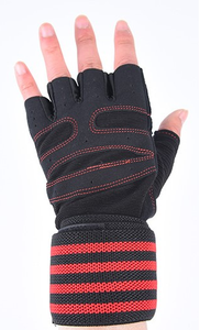 Guantes de Gimnasio para Levantamiento de Pesas con Muñequeras, Guantes de Gimnasio de Medio Dedo, Guantes de Gimnasio de Última Tendencia, OEM ODM - Product Image 3