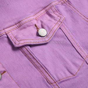 เสื้อแจ็คเก็ตยีนส์ผู้ชายกันลม แฟชั่นขายดี ออกแบบโลโก้ได้ตามต้องการ ระบายอากาศได้ดี เสื้อแจ็คเก็ตฤดูหนาวสำหรับผู้ชาย - Product Image 4