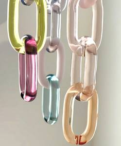Grande Décoration Murale en Chaînes de Résine Écologiques, Artisanat Moderne Fait Main, Décoration Ronde Géante pour la Maison, Cadeau de Mariage, par FAIZA CRAFT - Product Image 3