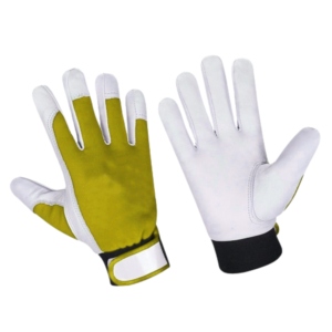 High Quality Heavy-Duty Industrial Goat Grain Leather Work <b>Gloves</b> Breathable Reflective Safety Hand Protection for <b>Drivers</b> - Product Image 2