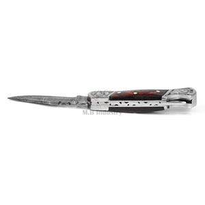 Couteau de poche en acier Damas en gros DD-FK-WH906, lame tranchante faite à la main avec manche en bois exotique, couteau d'extérieur EDC - Product Image 5