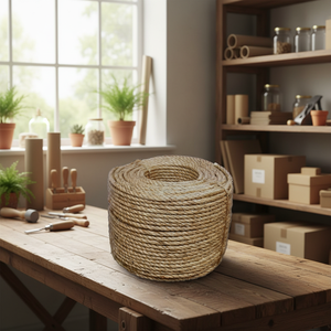 Cuerda de Cáñamo Natural Ecológica de 5 mm y Cuerda de Yute Trenzada - Product Image 1