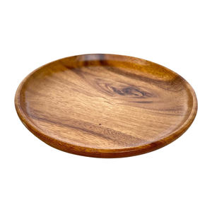 Assiette de présentation en bois d'acacia, taille personnalisée, ronde, fournisseur en gros, faite à la main, logo personnalisé - Product Image 2