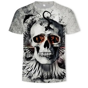 เสื้อยืดถักสีดำสำหรับผู้ชาย พิมพ์ลายมืออธิษฐาน ดอกกุหลาบ และเงิน  แขนสั้น คอกลม สไตล์สตรีท ทรงปกติ ผลิตจากโพลีเอสเตอร์ 100% - Product Image 6