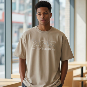 เสื้อยืดโอเวอร์ไซส์ระดับไฮเอนด์สำหรับผู้ชาย พิมพ์ลายพัฟฟ์ สตรีทแวร์ ผ้าคอตตอนหนานุ่ม เรียบง่าย ไซส์พลัส ยูนิเซ็กส์ - Product Image 6