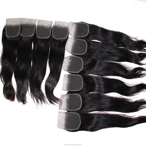 Lace closure vietnamienne premium 5x5, lisse comme des baguettes, avec dentelle transparente pour une intégration parfaite au cuir chevelu et un aspect naturel. - Product Image 5