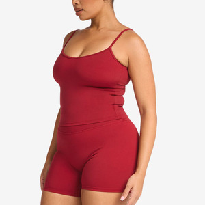 Camiseta sin mangas sexy de verano para mujer, ligera, transpirable, para yoga, deportiva, suave, elástica, básica, lisa. - Product Image 5