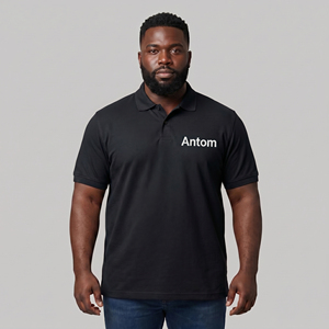 Breathable Yellow Black Collar Men's for Shirts Logo Embroidery Knitted Pique Short Sleeve Casual 2023 - Product Image 1