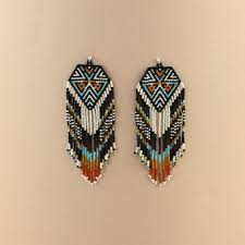 Boucles d'oreilles pendantes artisanales pour femmes, perles colorées, longues franges, tendance, écologiques, personnalisables, coffret cadeau promotionnel - Product Image 6